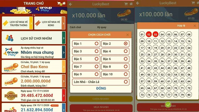 Bạn chọn loại hình xổ số và bộ số ưng ý Bạn chọn loại hình xổ số và bộ số ưng ý